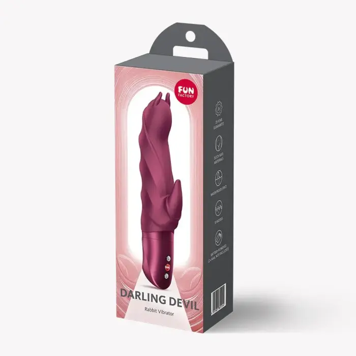 Darling Devil кролик-вибратор – 20.5 см (8″) – красный