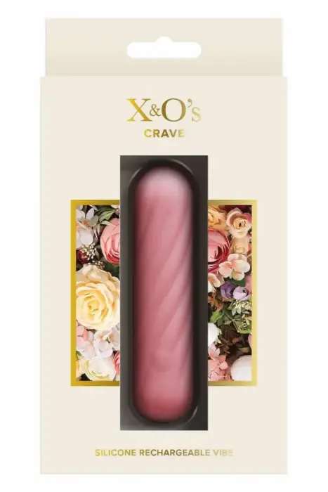 NS Novelties X & O's Crave – компактный силиконовый вибратор – светло-розовый – 10 режимов
