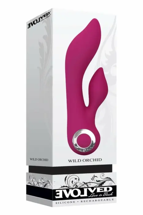 EVOLVED Wild Orchid Dual Motor Silicone Device – waterproof – 18 cm