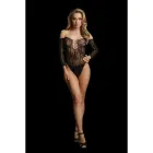 Wonder Rhinestone Bodysuit – One Size – Black — Photo 4