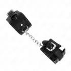 KINK Rhinestone Buckle Adjustable Wrist Restraints – Black — Photo 3