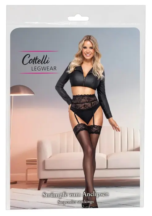 Cottelli LEGWARE чулки – чёрные – S
