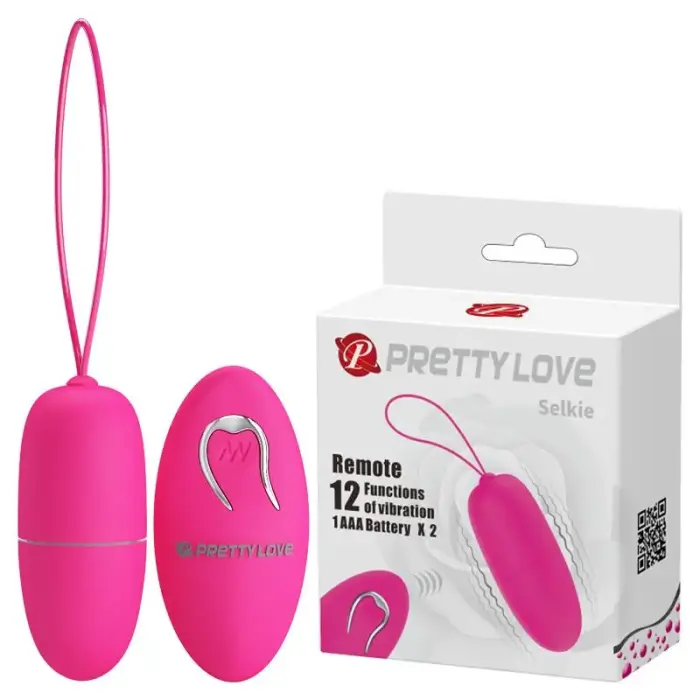 PRETTY LOVE Selkie беспроводное виброяйцо с дистанционным управлением – 9.5 см (3.7″) – розовый