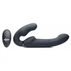 Swirl – strapless vibrating strap-on with inflatable bulb and remote – black — Photo 2