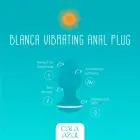 Cala Azul Blanca Vibrating Intimate Plug – 13 cm (5.1″) – White — Photo 5