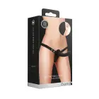 Silikona rievotais strap-on – regulējams – melns Foto 1