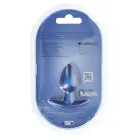 Gluds silikona anālais spraudnis – 6.5 cm (2.6″) – Metāliski zils — Foto 2