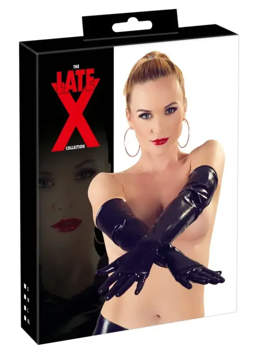 Latex Gloves – Elbow Length – Black