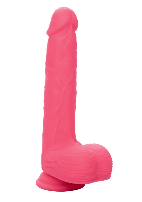 Глубоко рокочущий и автоматически движущийся дилдо – 17.75 cm (7″) – Розовый