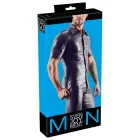 Faux Leather Men's Shirt – S – Black — Photo 1
