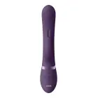 May oro pulso, G taško ir klitorio triušio vibratorius – 11.8 cm – violetinis — Nuotrauka 5