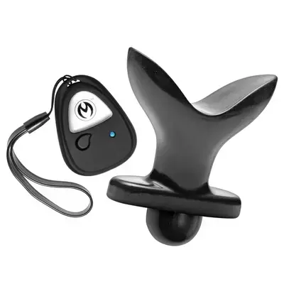 XR Brands Ass Anchor Vibrating Anal Plug with Remote Control – 11 cm – Black