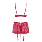 Lividia 3-Piece Lingerie Set – Red – S/M — Photo 4