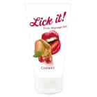 Lick it Wild Cherry masāžas gels – 50 ml Foto 1