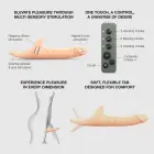 MULTI ORGASM реалистичный дилдо – 26 cm – ванильный — Фото 3