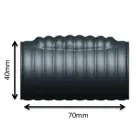 DEEP VIBE varpos rankovė – 7 cm – kūno spalva — Nuotrauka 4