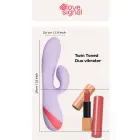 Twin Toned Duo кролик-вибратор – 19 cm – розовый — Фото 6