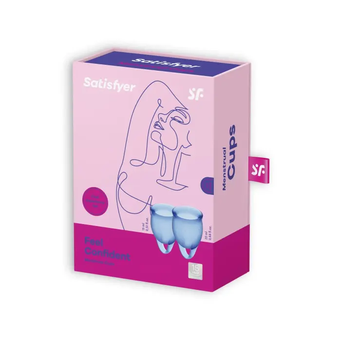 Satisfyer менструальная чаша – синяя