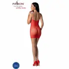 Passion BS096 – бодистокинг из сетки и кружева – красный – один размер — Фото 4