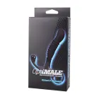 OptiMALE Ribbed – рельефный силиконовый массажёр простаты с кольцом – чёрный – 11,4 см — Фото 3