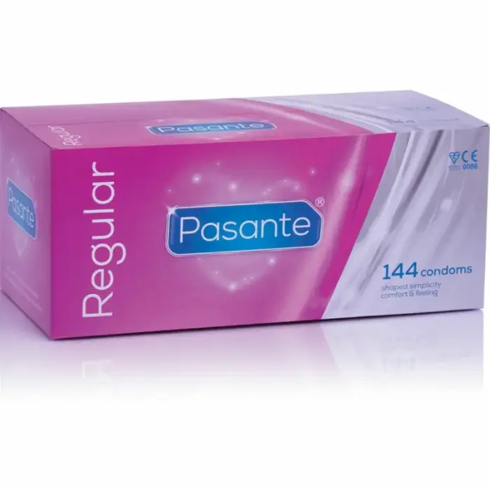 Pasante Regular 144 Classic Latex Condoms – 50+ pcs.