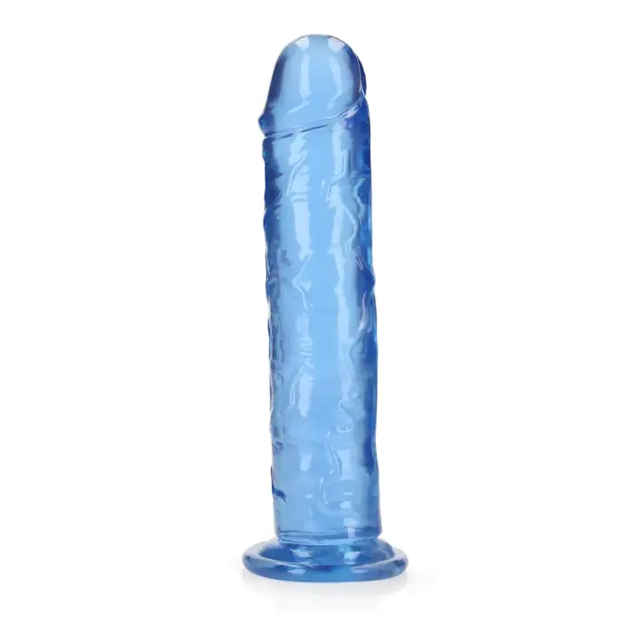 Taisns reālistisks dildo ar piesūcekni – 25 cm (9.8″) – Caurspīdīgs Foto 3