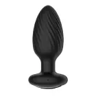 Nexus Tornado Medium – rotating vibrating silicone plug with remote – black — Photo 2