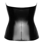 Noir Orgia Mysteria Wetlook Corset – Black – L — Photo 6