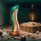EPIC Python Cobra žalias dildo – 20.5 cm (8″) – žalias — Nuotrauka 8
