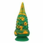 POWER MONSTERS Abyssal Colossus – fantāzijas silikona dildo – taustekļu faktūra, divkrāsu – zaļš un dzeltens – 22,5 cm / Ø 6 cm — Foto 1