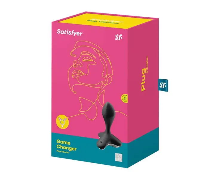 Satisfyer Game Changer vibrējošs anālais spraudnis – 11.5 cm (4.5″) – Melns