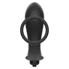 Addicted Toys вибрирующая анальная пробка и стимулирующее кольцо – 15 cm – Черный — Фото 4