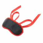 OHMAMA Black Mask with Red Trim – Adjustable Polyester Accessory — Photo 6