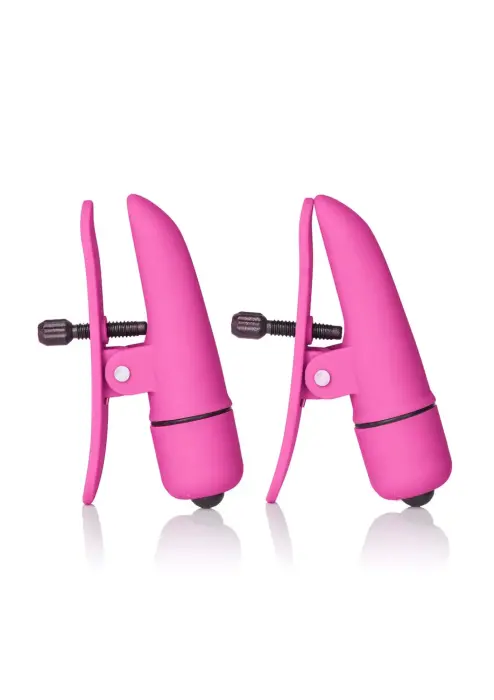 Nipplettes Vibrating Nipple Clamps – Pink