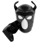 Darkness Neoprene Dog Mask L – Adjustable Removable Muzzle – Black/Red — Photo 3