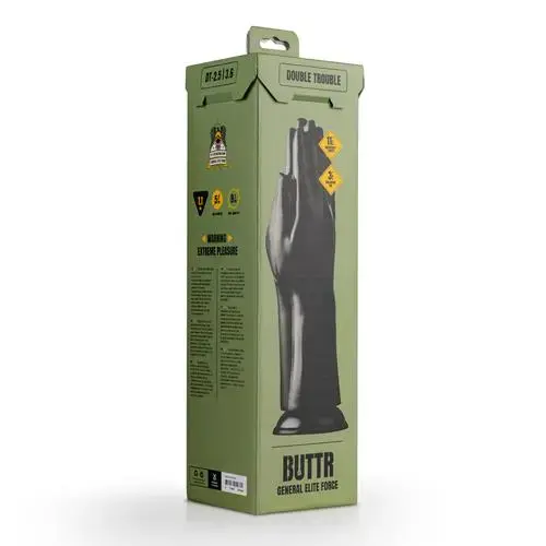 Double Trouble fisting dildo – 30.7 cm (12.1″) – Melns Foto 7