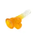 Kiotos Cox värviline dildo – 22.5 cm (9″) – läbipaistev/kollane — Foto 7