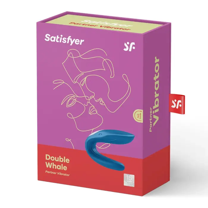 Satisfyer Partner Whale Dual Vibrator – Blue