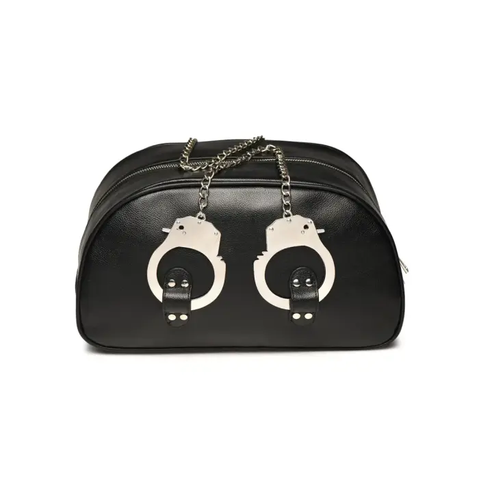 Cuffed Travel Bag with Handcuff Handles - Black Foto 4