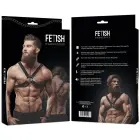 Fetish Submissive Attitude Men's Adjustable Chest Harness Vegan Leather – Black – One Size — Photo 2