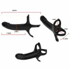 ARMONY Vibrating Silicone Ring & Intimate Machine – 13.8 cm (5.43″) – Black — Photo 8