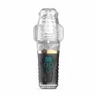Teazers – automatic masturbator with thrusting, rotation and vibration, rechargeable – black – 25 cm — Photo 2