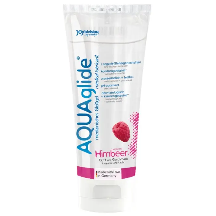 Joydivision AQUAglide Water-Based Lubricant Raspberry – 100 ml