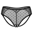 Obsessive трусы с открытой промежностью – 2XL/3XL – чёрные — Фото 3
