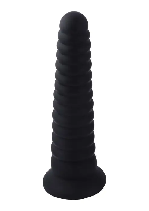 Hismith KlicLok rievots dildo – 25 cm (10″) – Melns Foto 3