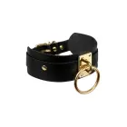 KINKY DIVA ошейник с O-кольцом чёрный/золотой регулируемый из искусственной кожи 43.5 см — Фото 4