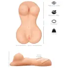 Реалистичный торс-мастурбатор Realistixxx Deluxe Woman – телесный — Фото 10