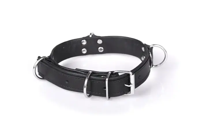 Deluxe BDSM apkakle – melna