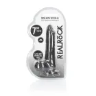 Realistiškas dildo su sėklidėmis – 17 cm (7″) – Juodas — Nuotrauka 1