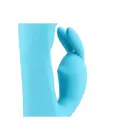 Rievots truša vibrators – 18 cm (7″) – zils — Foto 8